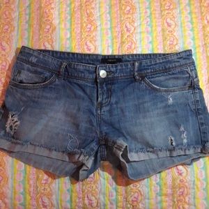 Distressed Jean Shorts